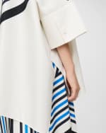 Image 5 of 5: Joseph Arcole Striped Handkerchief Blouse