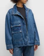 Image 3 of 6: Co Denim Bomber Jacket
