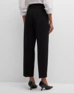 Image 5 of 6: Lafayette 148 New York Wyatt High-Rise Pleated Cropped Pants