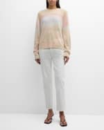 Image 5 of 6: Lafayette 148 New York Raglan-Sleeve Ombre Cashmere Sweater