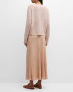 Image 3 of 6: Lafayette 148 New York Bias-Cut Organic Silk Georgette Maxi Skirt