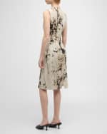 Image 3 of 6: Lafayette 148 New York Harpson Shadow-Print Sheath Dress