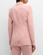 Image 5 of 6: Lafayette 148 New York Single-Button Finesse Crepe Blazer