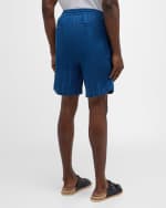 Image 3 of 6: Original Madras Trading Co. Men's Lax Elastic-Waist Shorts