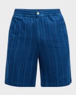 Image 1 of 6: Original Madras Trading Co. Men's Lax Elastic-Waist Shorts