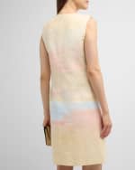Image 4 of 6: Lafayette 148 New York Horizon-Print Cotton Canvas Dress