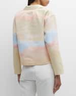 Image 5 of 6: Lafayette 148 New York Cropped Horizon-Print Jacket