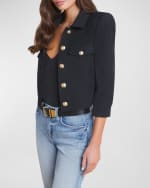 Image 5 of 5: L'Agence Kumi Cropped Fitted Jacket