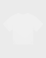 Image 2 of 2: Dolce&Gabbana Girl's Embellished Interlocked Logo-Print T-Shirt, Size 8-14