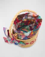 Image 5 of 6: Ralph Lauren Childrenswear Girl's Logo Raffia Bag