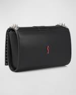 Image 4 of 6: Christian Louboutin Giddy Paloma Buckle Spike Leather Clutch Bag