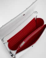 Image 3 of 4: Christian Louboutin Paloma Loubinthesky Metallic Leather Clutch Bag