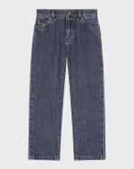 Image 1 of 2: Dolce&Gabbana Boy's Logo-Plaque Jeans, Size 8-14