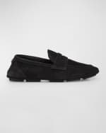 Image 1 of 6: Dolce&Gabbana Men's Formale Suede Penny Loafers