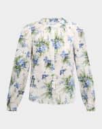 Image 1 of 6: Veronica Beard Ashlynn Floral Top