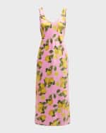 Image 1 of 6: L'Agence Akiya Lemon Printed Tank Dress