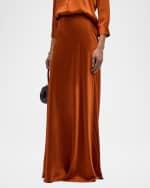 Image 3 of 6: L'Agence Ryker Silk Maxi Skirt