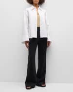 Image 5 of 6: Co Shoulder-Yoke Oversized Cotton Shirt