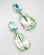 Image 4 of 5: Roxanne Assoulin Mini Crystal Drop Earrings