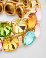 Image 4 of 5: Roxanne Assoulin Rainbow Round Paste Bracelet, Set of 2