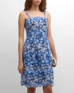 Image 5 of 6: Rickie Freeman for Teri Jon Sleeveless Floral-Embroidered Midi Slip Dress