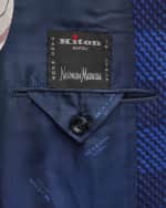Image 4 of 6: Kiton Men's Large Check Sport Coat