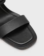 Image 4 of 4: Jimmy Choo Hawke Leather Buckle Slingback Sandals