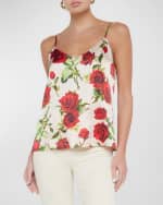 Image 2 of 4: L'Agence Rose Jane Spaghetti Strap Tank Top