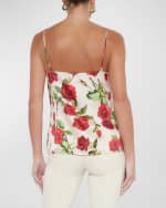Image 3 of 4: L'Agence Rose Jane Spaghetti Strap Tank Top