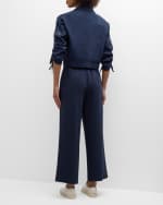 Image 3 of 6: Cinq a Sept Genevieve Nylon Cropped Zip-Front Jacket