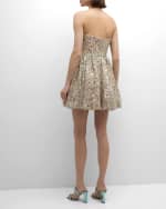 Image 3 of 6: Liv Foster Sequin Fit-&-Flare Sweetheart Mini Dress