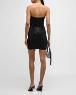 Image 3 of 6: Alice + Olivia Leia Strapless Crystal Mini Dress