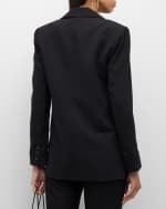 Image 5 of 6: Alice + Olivia Denny Notch-Collar Boyfriend Blazer
