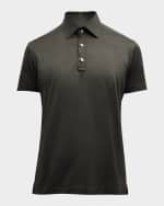 Image 1 of 6: Kiton Men's Cotton Polo Shirt