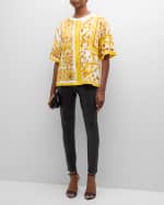 Image 2 of 6: Dolce&Gabbana Majolica Jersey T-Shirt