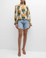 Image 5 of 6: Le Superbe Long-Sleeve Palm Insignia Top