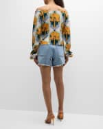 Image 3 of 6: Le Superbe Long-Sleeve Palm Insignia Top