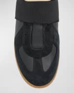 Image 4 of 6: Maison Margiela Men's Replica Leather Elastic Band Sneakers