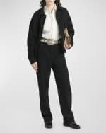 Image 5 of 6: Golden Goose Journey Kim Embellished Straight-Leg Jeans