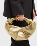 Image 3 of 6: SIMONMILLER Lopsy Metallic Top-Handle Bag