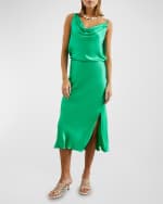 Image 3 of 3: Rails Maya Satin Midi Skirt