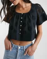 Image 1 of 4: Rails Bambina Floral Embroidered Blouse