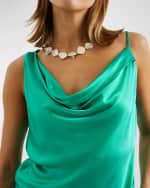 Image 4 of 4: Rails Mae Asymmetric Satin Blouse