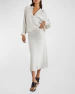 Image 3 of 3: Rails Berlin Satin Crepe Maxi Skirt