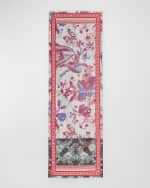 Image 1 of 4: Pierre-Louis Mascia Floral Cotton & Silk Scarf