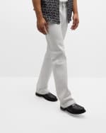 Image 2 of 6: Moschino Men's In Love We Trust Calfskin Loafers