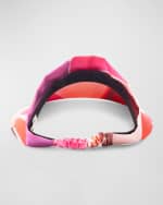 Image 2 of 2: Eugenia Kim Micky Multicolor Satin Visor