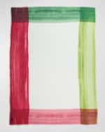 Image 1 of 3: Franco Ferrari Multicolor Bordered Cashmere Scarf