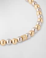 Image 4 of 5: Sydney Evan Diamond Pavé Rondelle on Two-Tone Gold Bead Bracelet