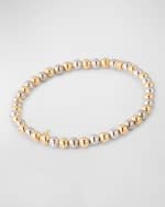 Image 3 of 5: Sydney Evan Diamond Pavé Rondelle on Two-Tone Gold Bead Bracelet